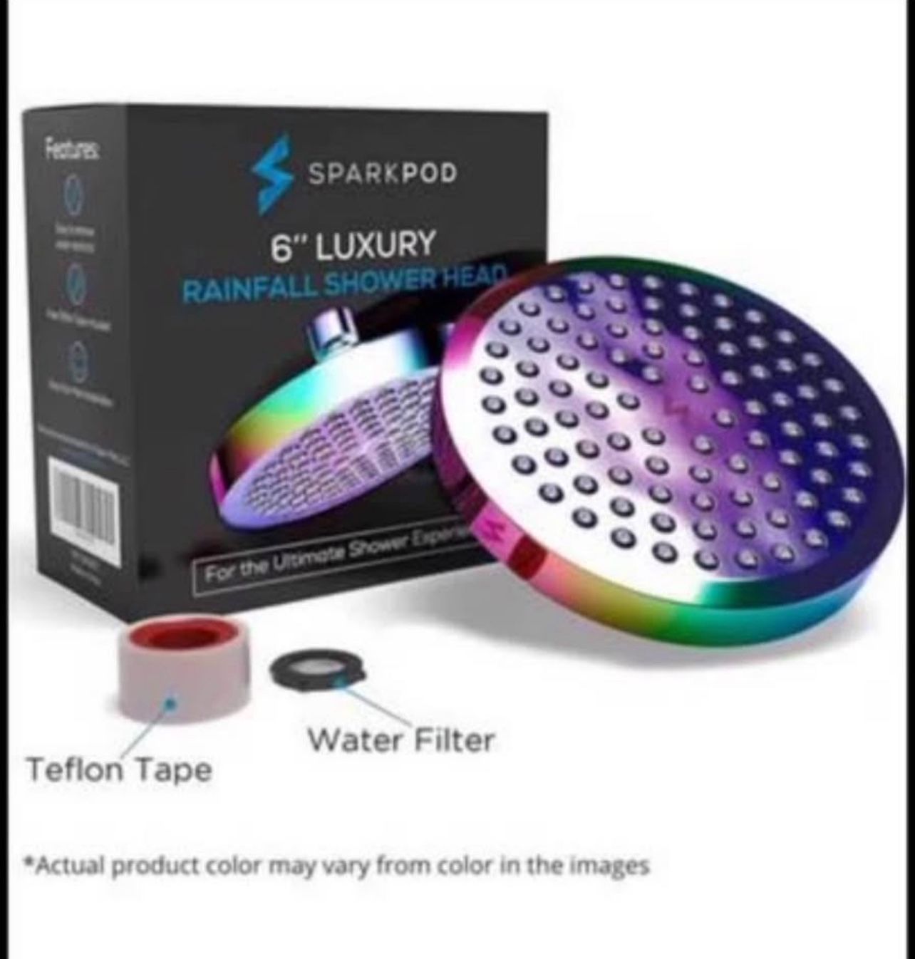 Brandnew Shower Head - High Pressure Rain - Premium Quality Luxury Design - 1-Min Install - Easy Clean Adjustable Replacement for Your Bathroom Shower
