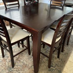 Solid Wood Dining Table And 6 Chairs