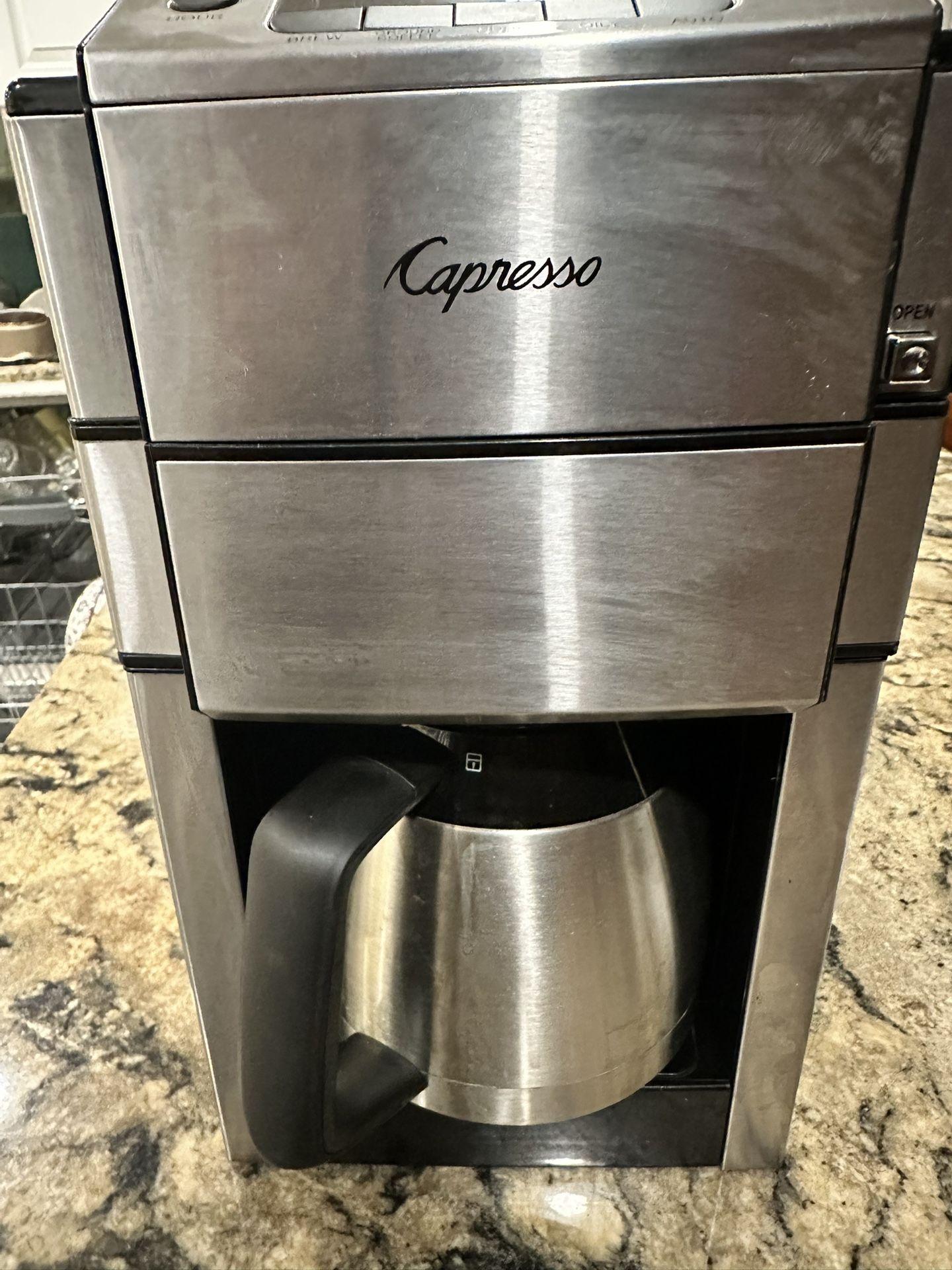 Jira Capresso 488 10 Cup Thermal Carafe Coffee Maker with Built In Grinder