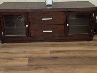  Modern Espresso TV Stand / Media Console – Excellent Condition!  