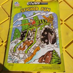 G.I. Joe Sticker Fun Golden Book 1989