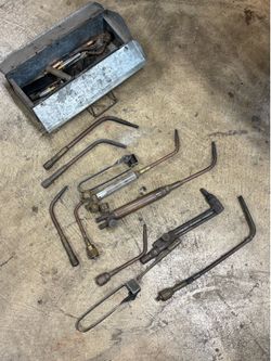 Cutting torch bodies and tips.