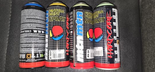 6 Pack OG SPANISH MTN HARDCORE SPRAYPAINT SPRAY CANS GRAFFITI