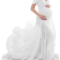 White Maternity Dress