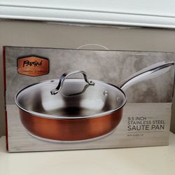 Parini Stainless Steel Sauté Pan 9.5 inch