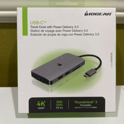 IOGEAR USB-C 8 Port Docking Station - NEW