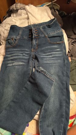Always Friday Button Fly Multi Waistband Skinny Denim Jeans Sz 1