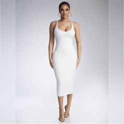 Naked Wardrobe-NEW “Back To My X” Open Back Dress sz M