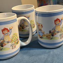 Raggedy Ann & Andy Large Coffee Mug Cup Houston Harvest Gift Products 