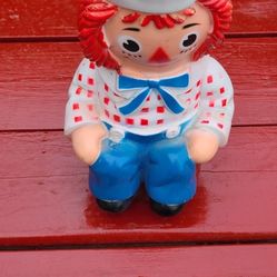 Vintage Raggedy Andy Toy Coin Bank