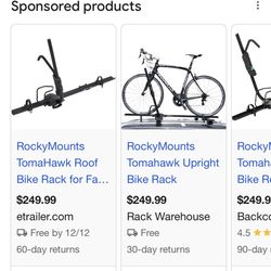 2 Tomahawk Roof Bike Racks- New 
