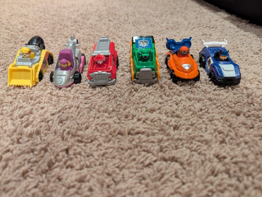 Paw Patrol 6 Car Set