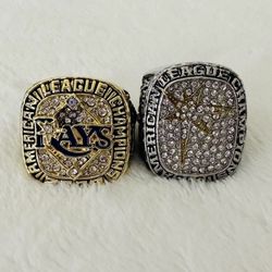 2020 Tampa Bay Rays And 2016 Chicago Cubs ( Bryant ) Championship Ring 
