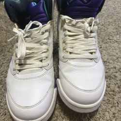 💜 Air Jordan 5 “White Grape” – Men’s Size 11 (6/10 Condition)