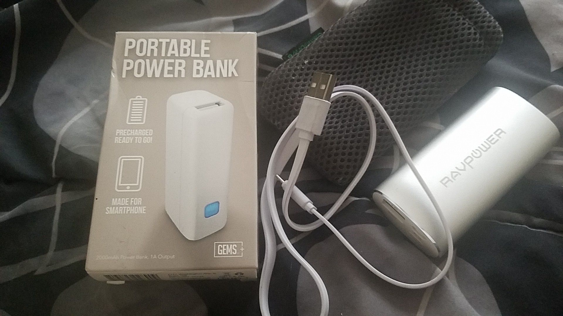 2 portable power banks brand new
