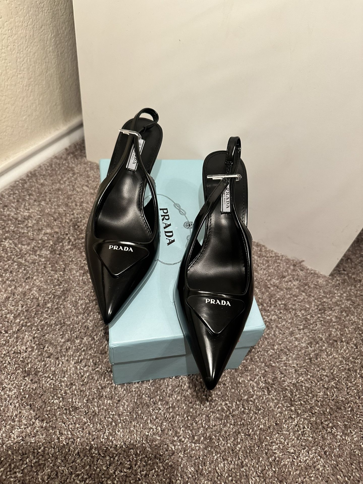 Prada Black Heels