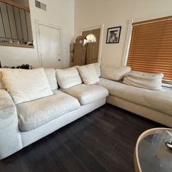 Cream Sectional Couch $600 OBO NEED GONE ASAP