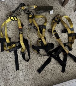 3 GFP Safety Harnesses + Anchors/Lanyard