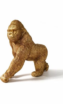 Gold Gorilla Statue