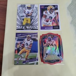 Justin Jefferson RC Rookie LOT Minnesota VIKINGS 2020