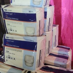 12 Packs Protective Underwear Large 44" - 54" All For 30$