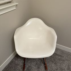 White Modernica Mid Century Rocking Chair 325