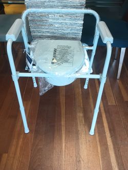 New Steel Bedside Portable Toilet Commode