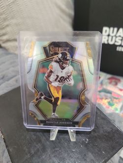Diontate Johnson  die-cut select silver prizm football card