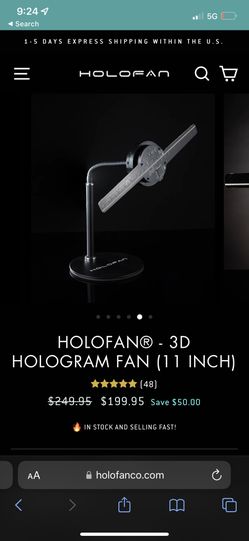 Holofan Hologram Fan 