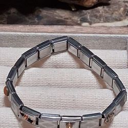 Stainless steel box bracelet