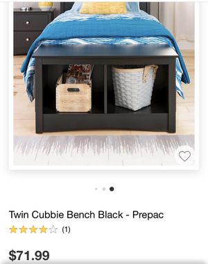 70068 Twin Cubbie Bench Black For Sale In Anaheim Ca Offerup