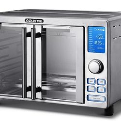 Gourmia 9-Slice Stainless Steel Digital Air Fryer Oven French Doors