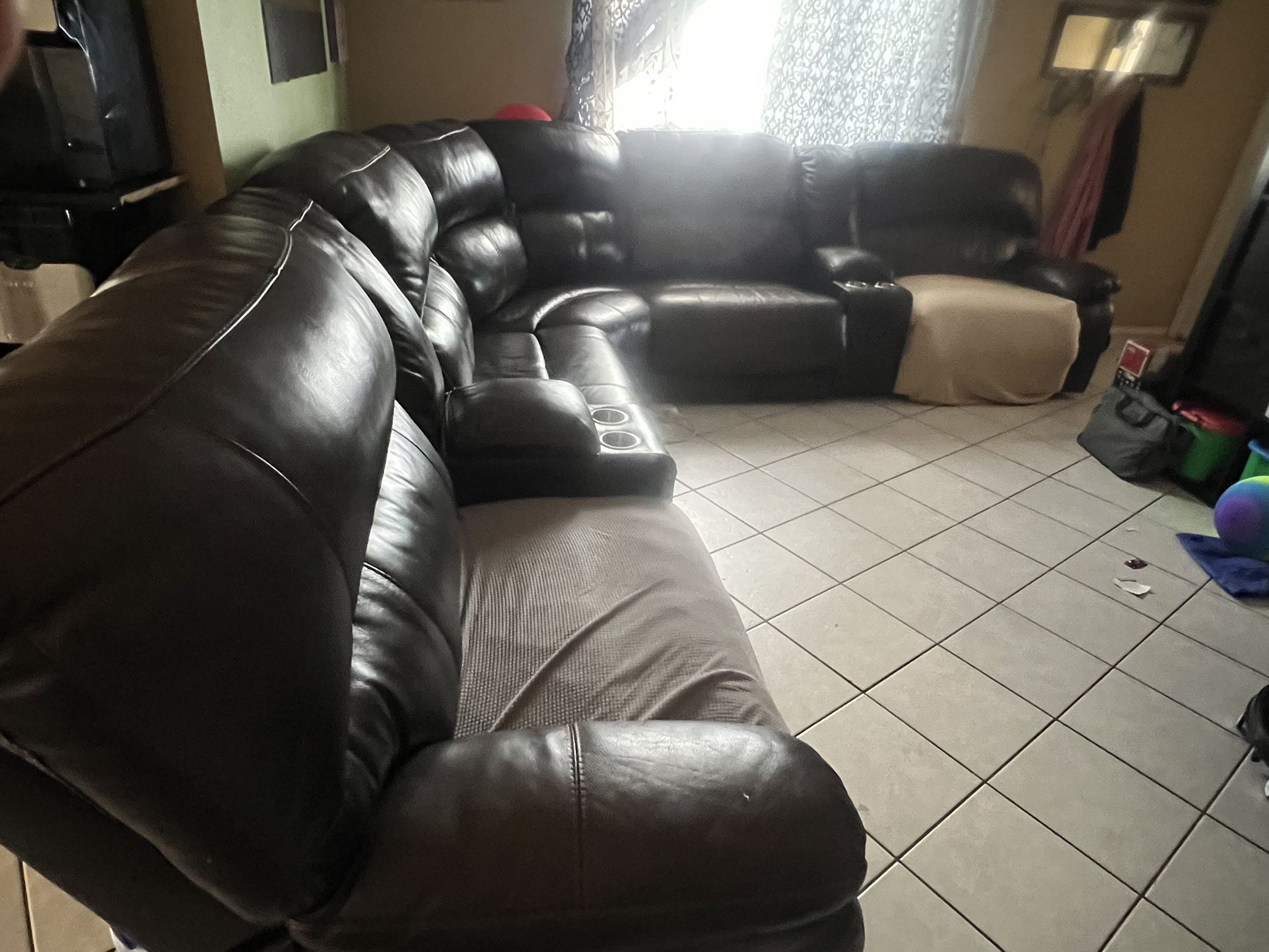 XL Couch Reclines W/ Usb $250