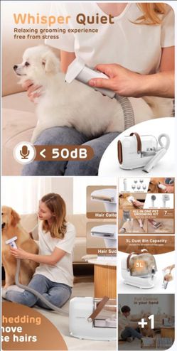 All-in-One Pet Grooming Kit with Vacuum