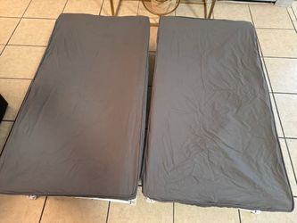Portable bed Gray Covers – Set of 2