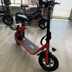 Electric Scooter With Basket