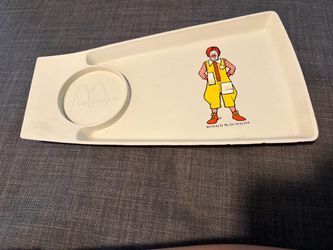 Vintage McDonald's Ronald McDonald Plastic Tray
