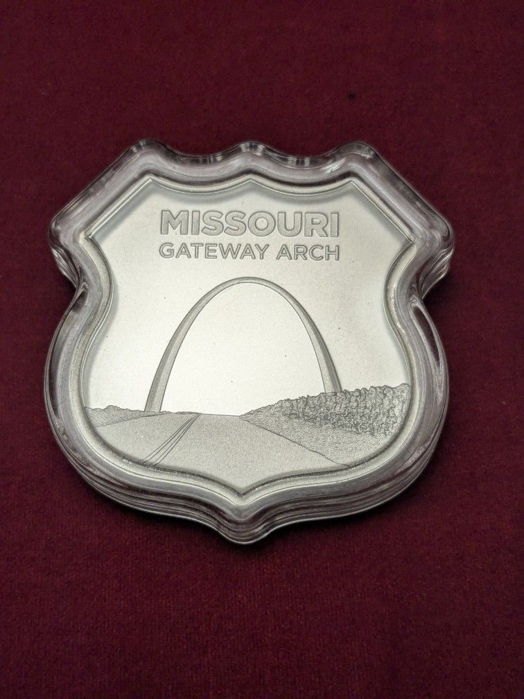 Silver .999 1oz Route 66 Missouri w/capsule