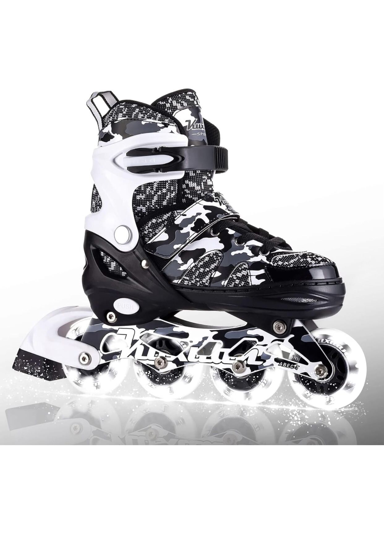 Kuxuan Skates Adjustable Inline Skates For Kids And Youth