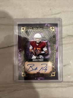 2023 Wild Card 5 Draw Purple 1/4 Brock Purdy Auto