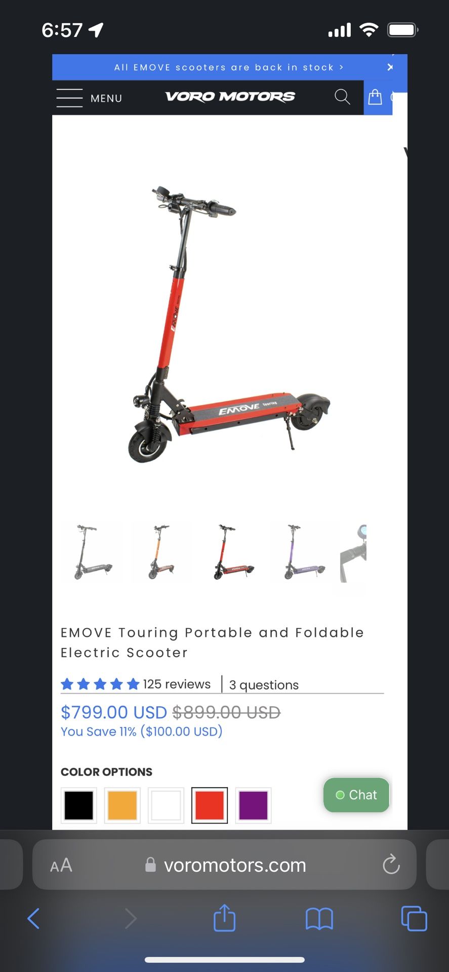 Emove Touring Electric Scooter