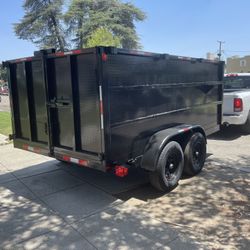 Néw Dump Trailer 8x12x4 12000lb $7295 Cash Only Not Finance 