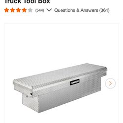 Husky 71.36 in. Diamond Plate Aluminum Full Size Crossbed Truck Tool Box