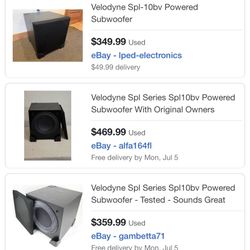 10” , 1500 Watt Subwoofer