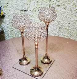 Gold Diamond Centerpieces