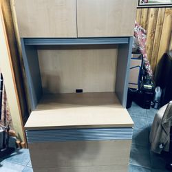 File Cabinet With A Hutch