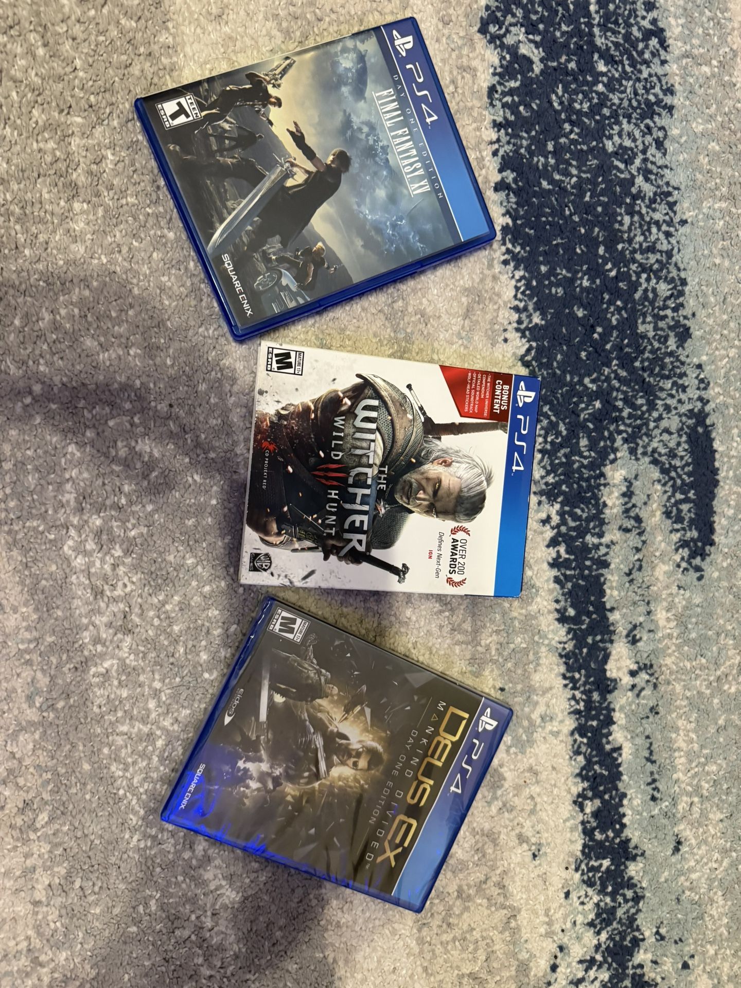 PS4 Game Bundle: Final Fantasy XV, The Witcher 3, Deus Ex