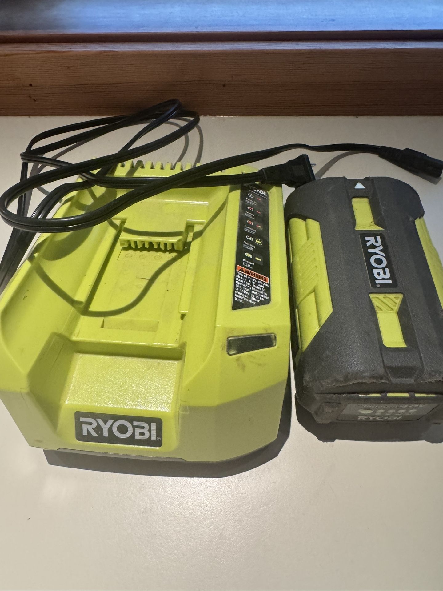 Ryobi Lithium Battery And Charger