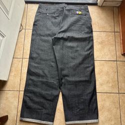 Vintage y2k baggy wide leg Ben Davis black gorilla cut denim pants