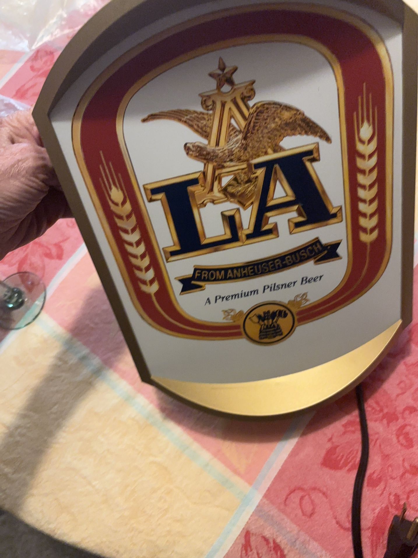 ANHEUSER-Busch LA Beer Sign